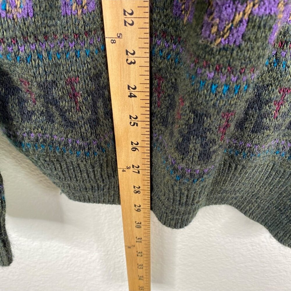 Vtg Jantzen Sweater Men's Multicolor Sz L Oversized Preppy Grunge Pullover - Picture 11 of 11